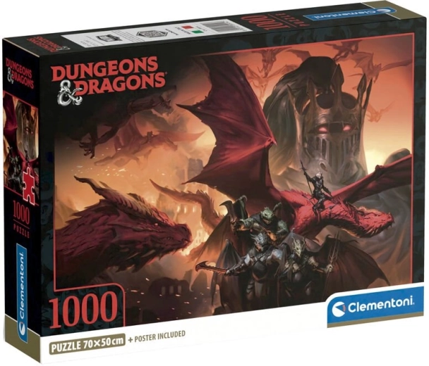 Puzzle CLEMENTONI Dungeons & Dragons de 1000 piezas