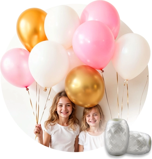 Set completo con globos y cinta