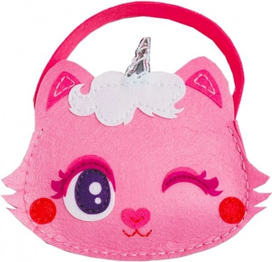 Kit creativo – bolso de fieltro gatito rosa