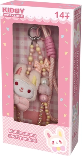 Colgante creativo para teléfono Toys Inn, conejo rosa