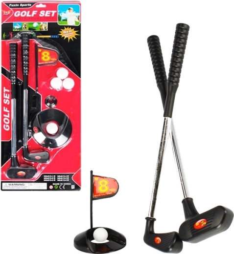 Set de minigolf infantil de plástico con pelotas