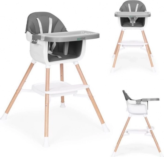 Trona infantil 2 en 1, gris, ECOTOYS