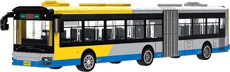 Autobús urbano articulado realista