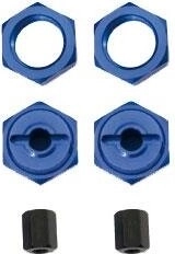 Jamara adaptador 17/12 mm 1:8 a 1:10 de aluminio anodizado con tuerca exterior (2 uds.)