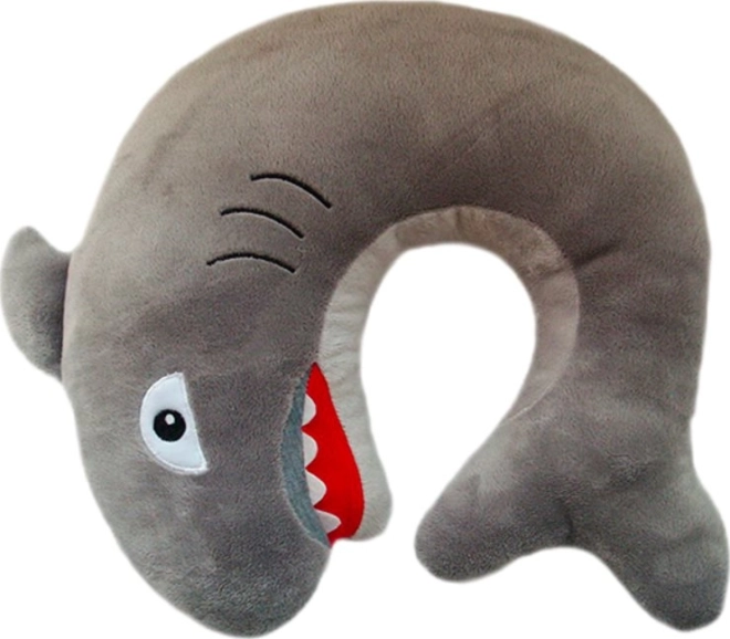 Almohada de viaje con forma de tiburón para niños