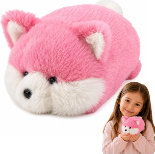 Zorrito rosa de peluche para abrazar 16 cm - 1 pieza