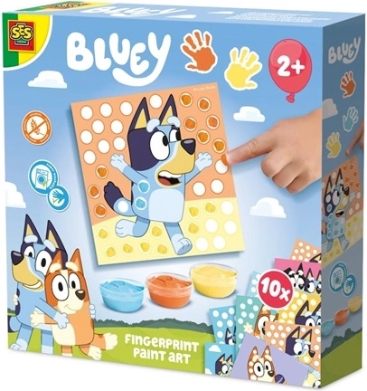 SES Bluey pintura con los dedos