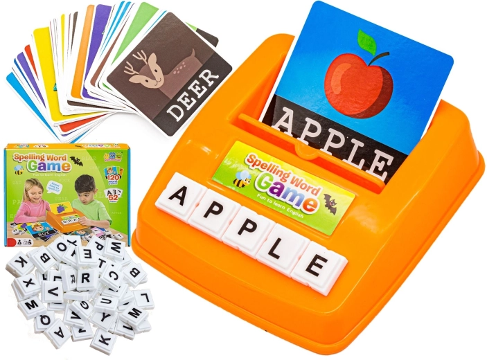 Juego educativo de palabras: empareja las letras, aprendizaje de inglés (120 tarjetas)