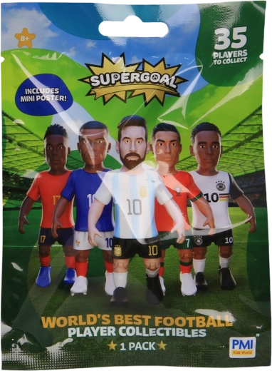 Supergoal figura de futbolista con mini póster