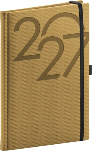 NOTIQUE agenda semanal Ajax 2027 dorada 15 × 21 cm