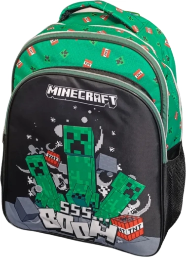 Mochila escolar Minecraft Creeper verde 42 cm