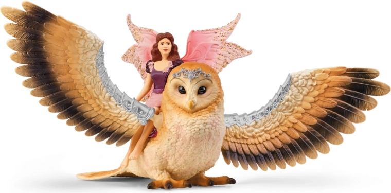 Schleich Bayala hada sobre búho volador