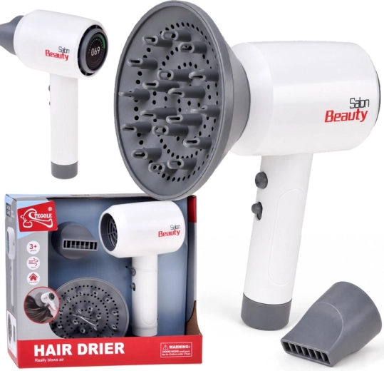 Secador de pelo infantil interactivo con difusor y accesorio de peinado