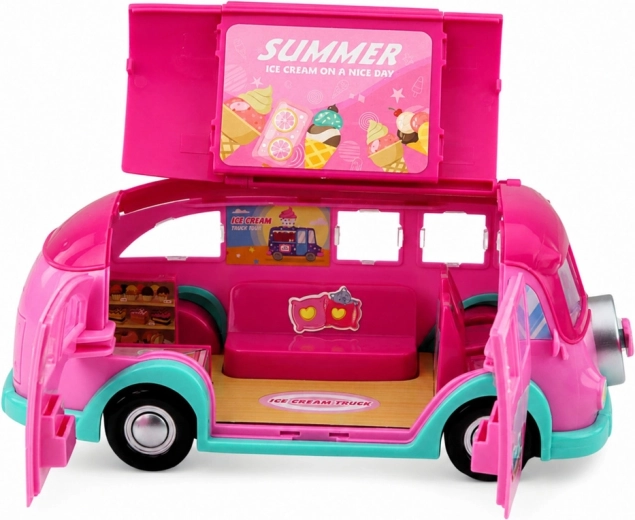 Food truck desplegable como heladería móvil