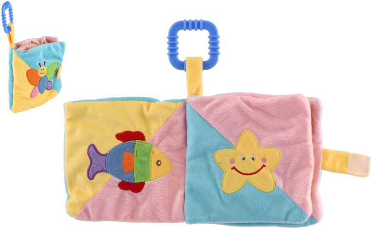 Libro colgante de tela suave para bebés