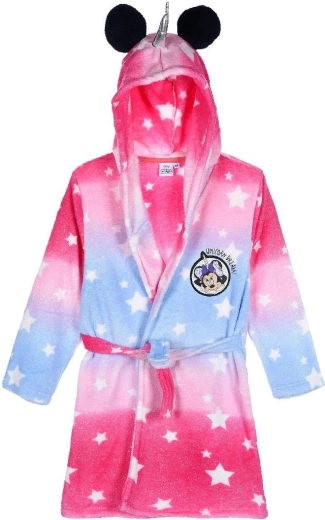 Albornoz infantil Minnie Mouse Unicorn Dreams rosa frambuesa-violeta – Talla: 98