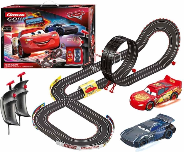 Pista de coches Carrera GO!!! Cars Neon Nights 5,3 m