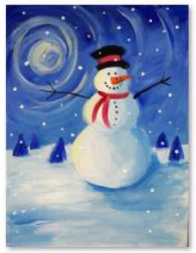 Bordado de diamantes (diamond painting) muñeco de nieve 30 × 40 cm - 1 pieza
