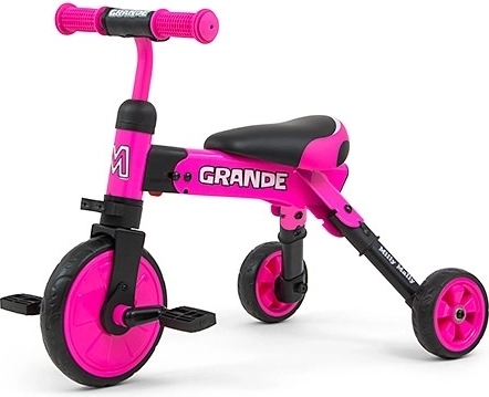 Triciclo infantil 2 en 1 MILLY MALLY Grande rosa