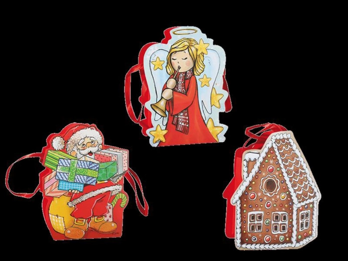 Bolsa de regalo navideña 19 × 15 cm, mix de motivos