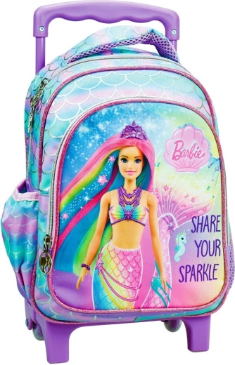Mochila trolley infantil Barbie 30 cm