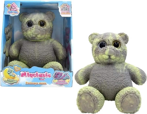 EPEE Mięciuś osito suave que brilla en la oscuridad 28 cm gris amarillento