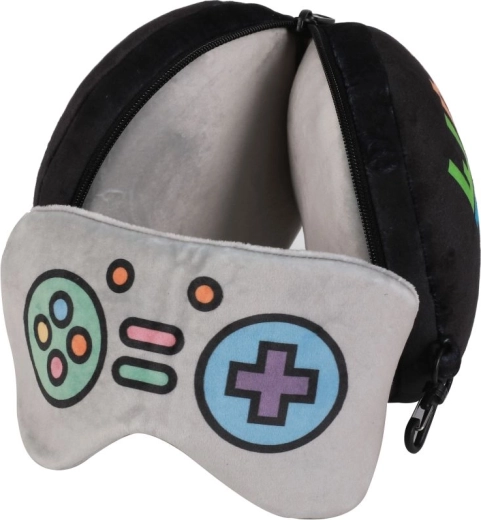 Almohada de viaje con antifaz para dormir Let's Play