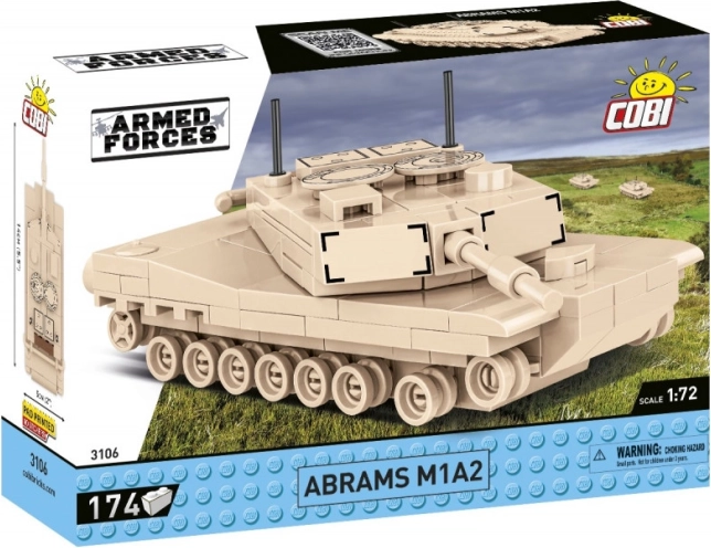 COBI Abrams M1A2 – kit de construcción de tanque 1:72 (174 piezas)