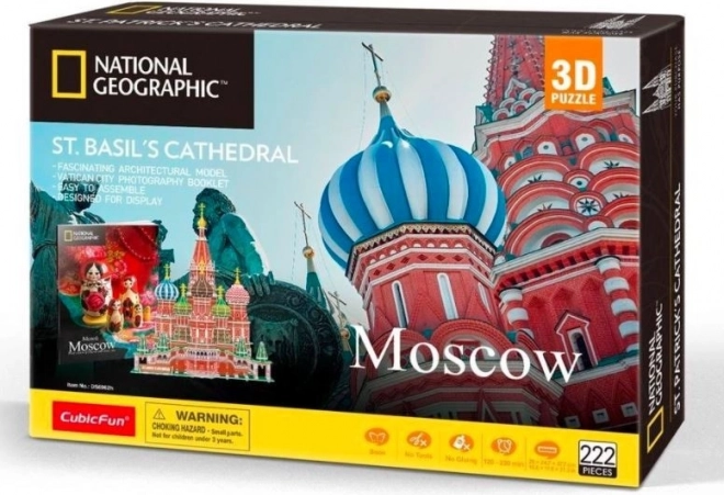 CubicFun National Geographic puzzle 3D de la catedral de San Basilio, 224 piezas