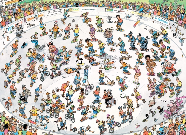 Puzzle Paseo por la pista 2000 piezas JUMBO
