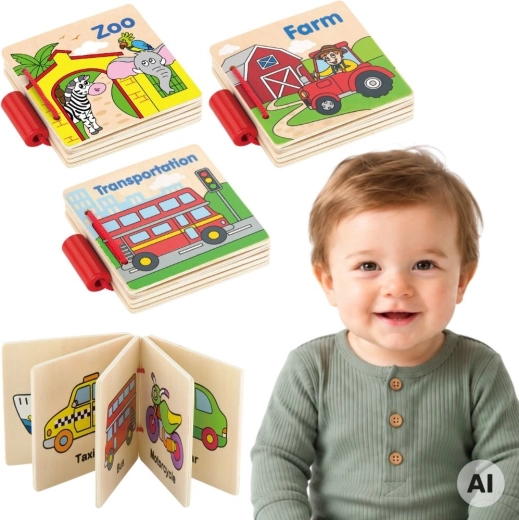 Libro de madera Viga My First Book - 1 unidad