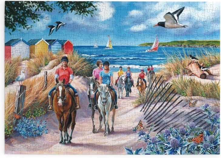 House of Puzzles Caballos junto al mar – puzzle de 500 piezas grandes