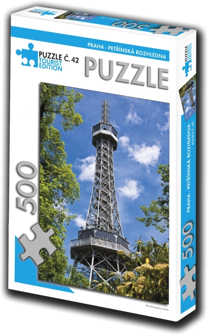 Edición turística de puzzle Torre mirador de Petřín 500 piezas