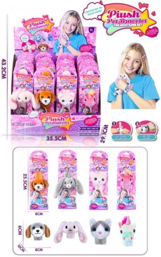 Pulsera de peluche con animalito