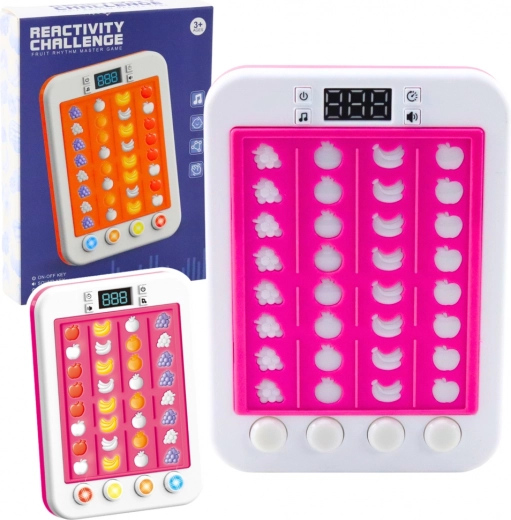 Juego electrónico Ritmo de frutas Luces Sonidos Rosa