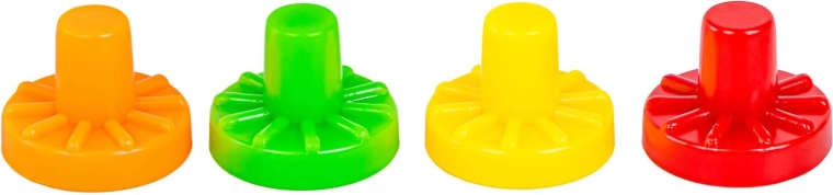 Fichas de colores y juego para 2–4 jugadores