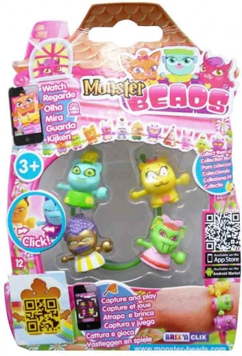 Monster Beads – set de 4 monstruitos para pulseras