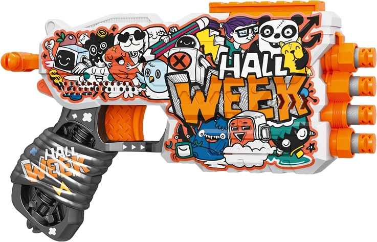 Pistola manual Fast Pioneer con 12 dardos blandos