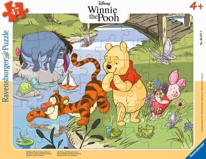 Winnie the Pooh descubre la naturaleza, puzzle de 47 piezas