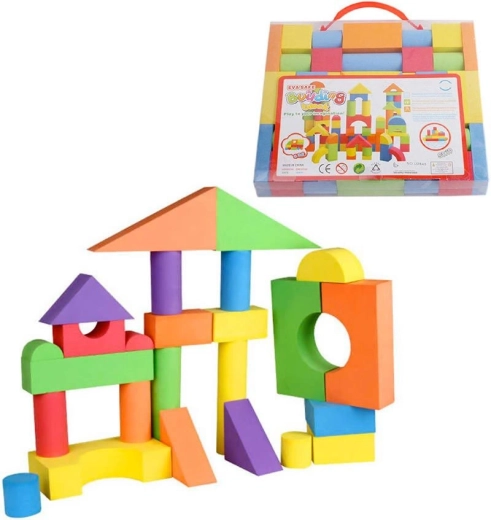 Baby Soft cubos de espuma de colores – juego de construcción 38 uds