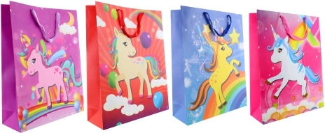 Bolsa de regalo Unicornio – enorme bolsa de papel 43 × 55 × 15 cm