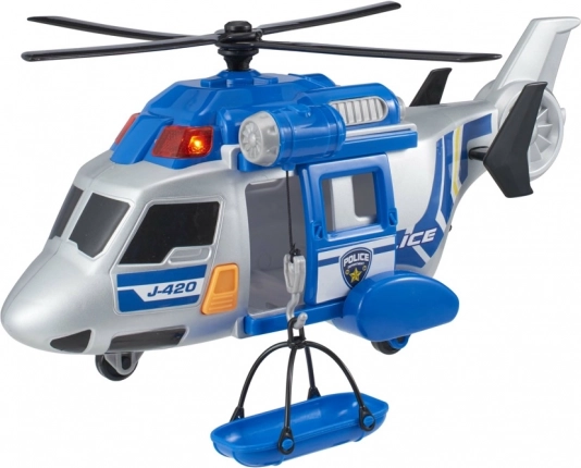 Helicóptero de policía Teamsterz con luces y sonidos