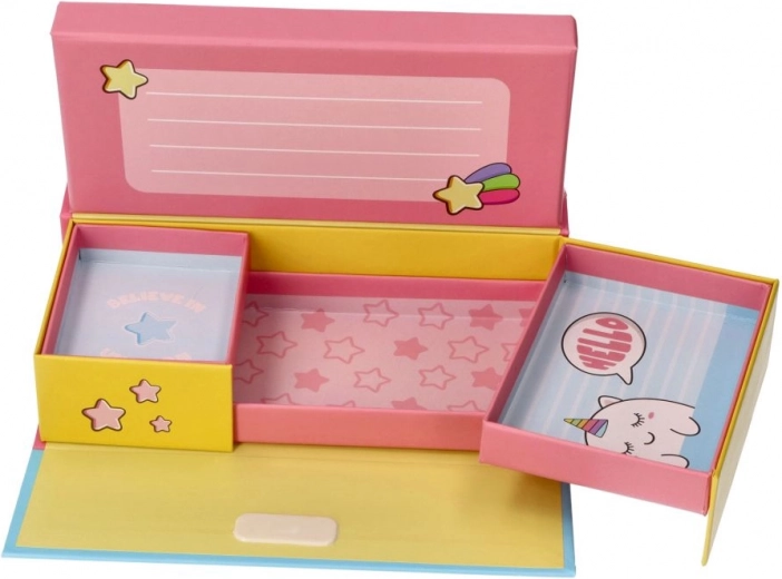 Caja rosa para pequeños objetos y joyas