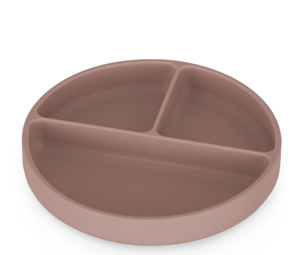 Petite&Mars plato divisor de silicona con ventosa Take&Match velvet latte 6m+