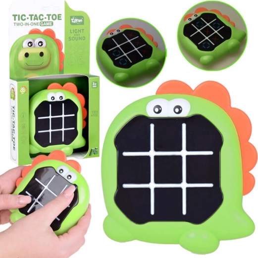 Juego electrónico Dino 3 en 1 Tres en raya