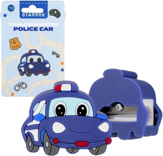 Sacapuntas con forma de coche de policía - 1 unidad