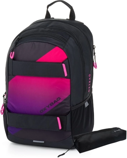 Mochila de estudiante con estuche Oxybag Sport Ombre girl, 24 l