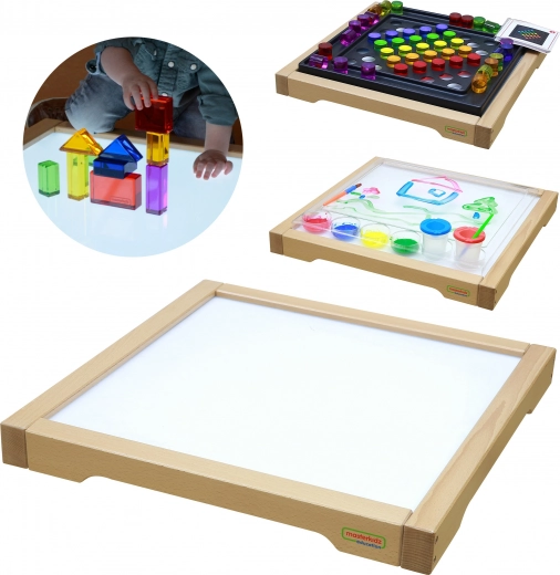 Panel de madera MASTERKIDZ LED sensorial