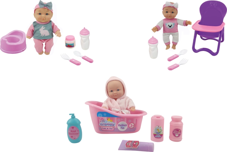Muñeca con accesorios de 19 cm - 1 unidad