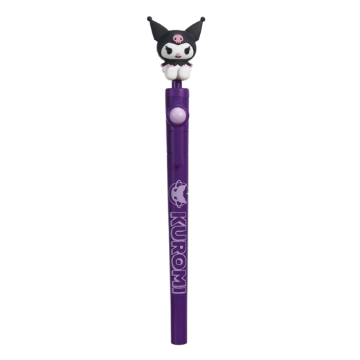 Bolígrafo clic retráctil Sanrio Kuromi con figura móvil
